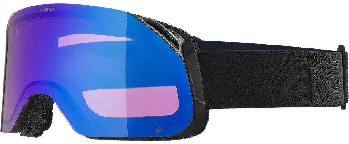 Alpina Blackcomb Q black matt mirror blue (31) one size