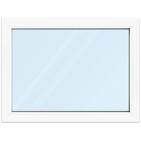 Fenster 100x75 cm, Kunststoff Profil aluplast IDEAL® 4000, Weiß, 1000x750 mm, einteilig festverglast, 2-fach Verglasung, individuell konfigurieren