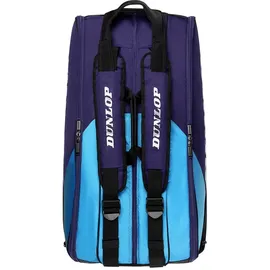 Dunlop FX Performance 8 Racket Bag – Tennistasche für bis zu 8 Schläger, Violett/Schwarz/Cyan