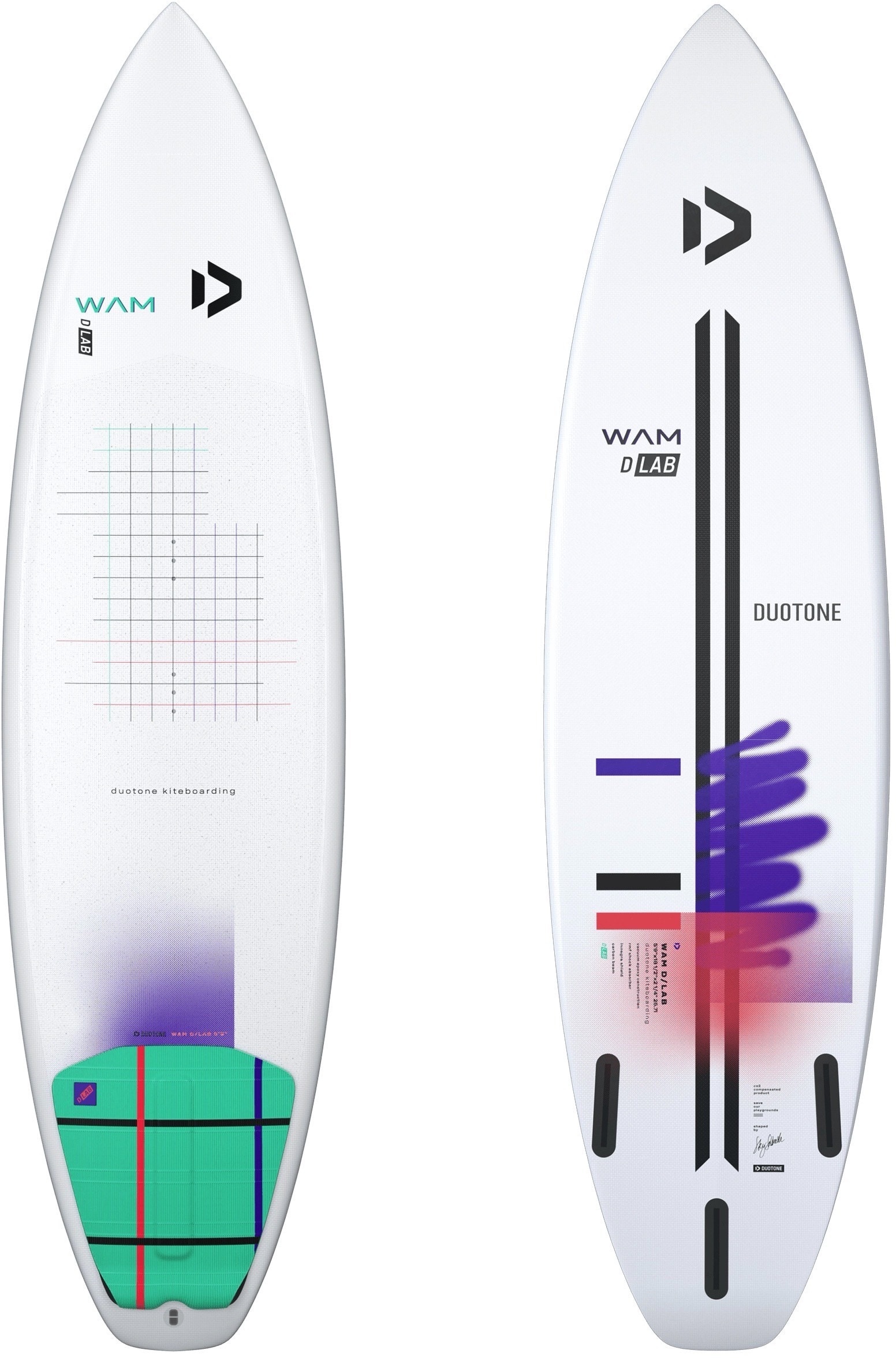 Duotone Wam D/LAB Kite Surfboard 23 Surf Wave Welle Directional, Größe in Fuß: 5'11''