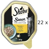 Sheba Megapack Sheba Schale 22 x 85 g - Frikassée mit Truthahn & Gemüse