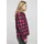 URBAN CLASSICS Turnup Checked Flanell Shirt Wildviolet/Black XXL