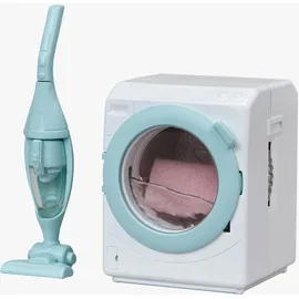 sylvanian families Waschmaschine & Staubsauger 4 cm, blau/rosa/mehrfarbig