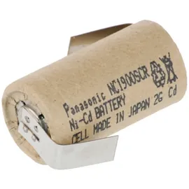 Panasonic Sub-C 1,2V 1900mAh NC-1900SCR, Pappmantel Z Lötfahne