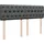 vidaXL Boxspringbett 140 x 200 cm Dunkelgrau