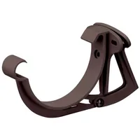 Inefa Stirnbretthalter justierbar für Dachrinne halbrund PVC NW 100