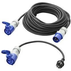 ProPlus 373534DEV01 CEE Set Verlängerungskabel 20m 3x2,5mm2 Adapterkabel 40cm