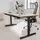 Yaasa Schreibtisch Desk Pro 180 x 80 cm Multiplex-Weiß/Schwarz