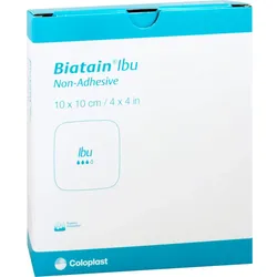 Biatain Ibu Schaumverband 10x10 cm nicht haftend