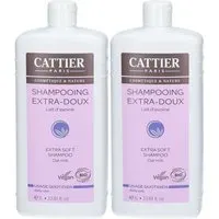 CATTIER Shampooing Extra-Doux Bio Usage Quotidien 2x1000 ml