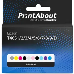 Homebrew Epson T46S1/2/3/4/5/6/7/8/9/D Tintenpatrone 10-Farben Multipack
