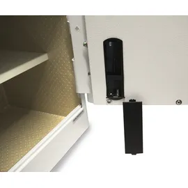 BASI 2020-0000-WEISS mySafe Premium 350 Möbeltresor Zahlenschloss, Fingerabdruckschloss Weiß