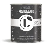 Linea Natura Vintage Kreidelack Kreidefarbe Möbellack Holzlack Antik Shabby Chic (1Kg, Taupe)