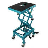 Bituxx Motorradheber Bituxx Motorrad Hebebühne mit Rollen, max. Hubhöhe: 87 cm, MS-19011 blau|schwarz