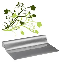 plottiX Vinylfolie permanent silber 31,5 cm x 1,0 m,  1 Rolle