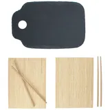 BENTO Sushi Schieferplatten Set für 2 Personen - 1x 315301 & 1x 53319