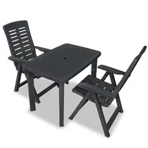 vidaXL Garten-Essgruppe 5-tlg. anthrazit 275084