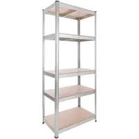 Arebos Schwerlastregal 180x75x45 cm 875kg Kellerregal Steckregal verzinkt |