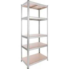 Arebos Schwerlastregal 180x75x45 cm 875kg Kellerregal Steckregal verzinkt |