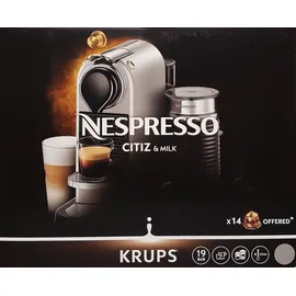 Krups Nespresso Citiz & Milk XN 761B silber + Aeroccino