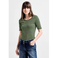 Cecil Damen Basic T-Shirt mit Streifen - XXL