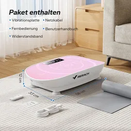 Merach Vibrationsplatte Rosa