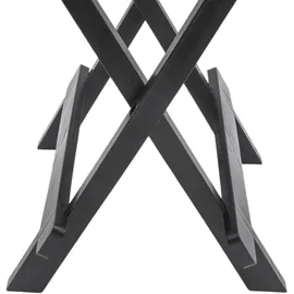 Spetebo Kunststoff Klapptisch Adige 45 x 43 cm - anthrazit - Garten Beistelltisch klappbar