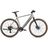 ADORE E-Bike UBR-770 28" Alu Urban Bike Stadtfahrrad Heckmotor 30NM / 10Ah Stahlgrau matt