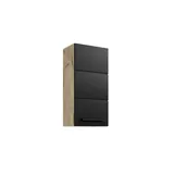 BASIC by Balculina Hängeschrank Vista Badschrank in Viking Oak / schwarz ¦ Maße cm