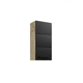 BASIC by Balculina Hängeschrank Vista Badschrank in Viking Oak / schwarz ¦ Maße cm