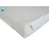 Matratzenauflage Matratzenschutz wasserdicht mit Eckgummi DUKAL, 200x240 cm, mit Eckgummi, Made in Germany weiß 200 cm x 240 cm