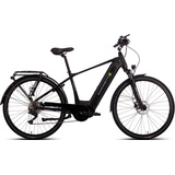 Saxonette E-Bike SAXONETTE "Quantum Sport Diamand" E-Bikes Gr. 48 cm, 28 Zoll (71,12 cm), schwarz E-Bikes Pedelec, Elektrofahrrad für Damen u. Herren, Trekkingrad