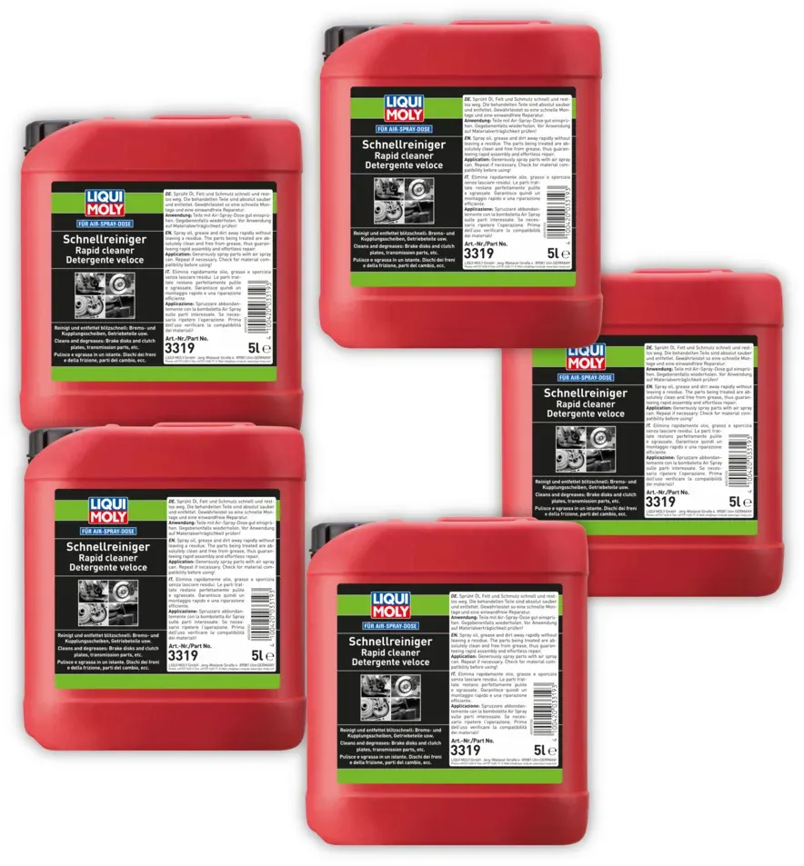 5x 5L LIQUI MOLY 3319 Reiniger Schnellreiniger Kaltreiniger Schnell-Reiniger