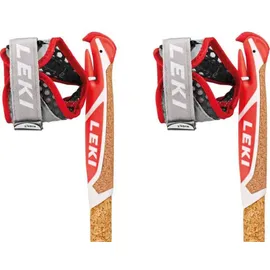 Leki Vertical K Stöcke - White / Neon Red - 110 cm
