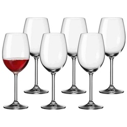 LEONARDO Rotweinglas Daily Rotweingläser 180 ml 6er Set, Glas weiß