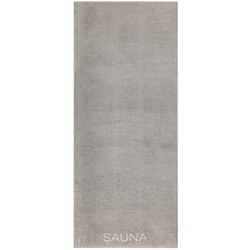 CaWö Saunatuch Pure 80 x 200 cm Baumwolle Grau Stein