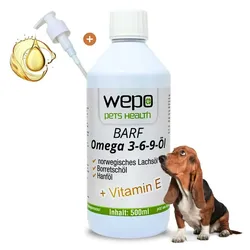 WEPO BARF Öl - 3-6-9-Öl - Hunde Öl 500 ml