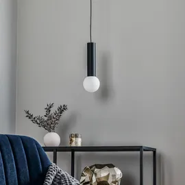 LEDS-C4 LEDS-C4 Mist, Badezimmer-Hängeleuchte IP44, schwarz