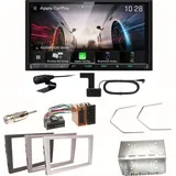 Kenwood DMX8021DABS CarPlay Einbauset für Opel Omega B Meriva A Agila Vivaro