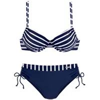 LASCANA Bügel-Bikini Damen marine-weiß Gr.38 Cup E