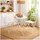 Hti-Living Gartentisch Ø 55 x 68 cm Creme/Weiß