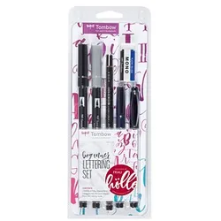 Tombow "Beginner" Handlettering-Set farbsortiert, 1 Set