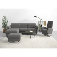 Sit&more Ecksofa »Grenoble L-Form mit Federkern«, wahlweise mit Bettfunktion,
