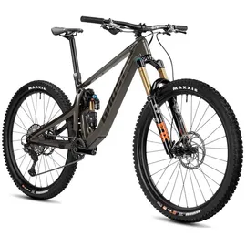 Ghost Riot Am Cf/cf 160/140 Full Party 29 ́ ́ Xt 2023 Mountainbike - Warm Grey / Dark Chocolate Glossy - M
