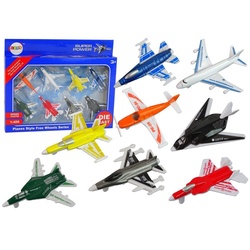 LEAN Toys Spielzeug-Flugzeug Passagierflugzeuge Set Flugzeuge Flugzeugset Maschinen Spielzeug Kind bunt
