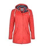 Regenliebe Regenjacke Friesennerz Regenmantel mit gestreiftem Innenfutter rot 46