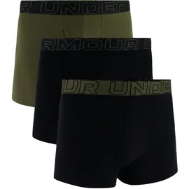 Under Armour Performance Cotton Trunks Schwarz/Grün L 3er Pack