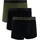 Under Armour Performance Cotton Trunks Schwarz/Grün L 3er Pack