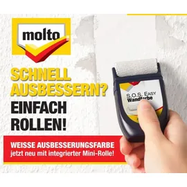 MOLTO Wandfarbe S.O.S. Easy 30 ml weiß matt