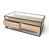 Concept Bozen II Eiche Sonoma glasklar 110 x 42 x 60 cm